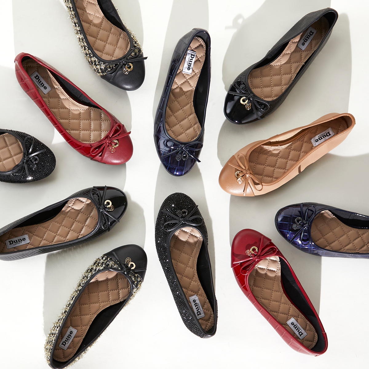 Dune store ballet pumps
